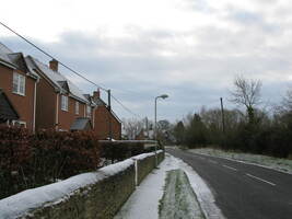 Bow Road in snow