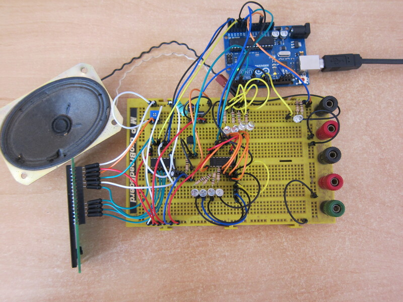 Photograph of a prototype circuit